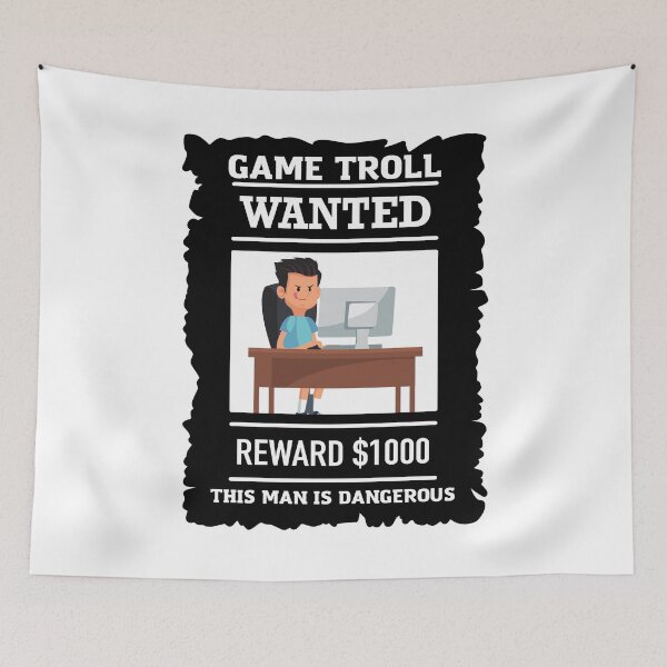 Item preview,  Video game troll - BW designed and sold by Nemesiscrowd.