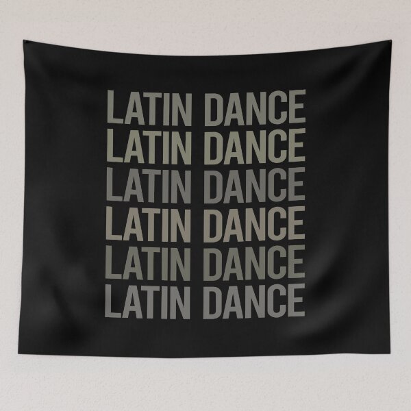 Item preview, Gray Text Art Latin Dance designed and sold by TartSpiderWeb.
