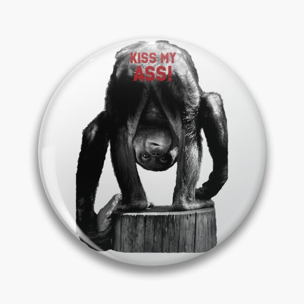 Item preview, Kiss my ass monkey designed and sold by IanBakerToons.