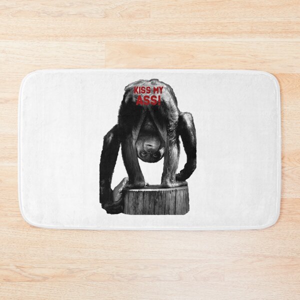 Item preview, Kiss my ass monkey designed and sold by IanBakerToons.