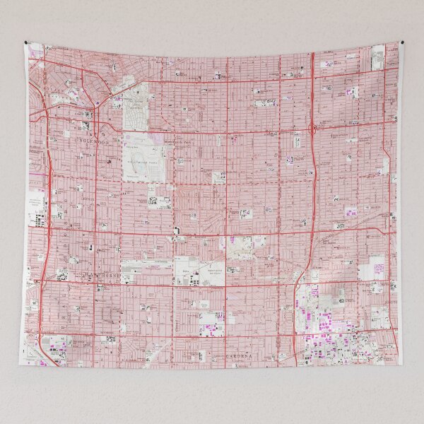 Item preview, Vintage Map of Inglewood California (1964) designed and sold by BravuraMedia.