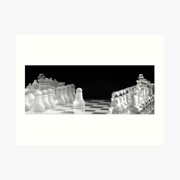 Chess 9: First move Art Print