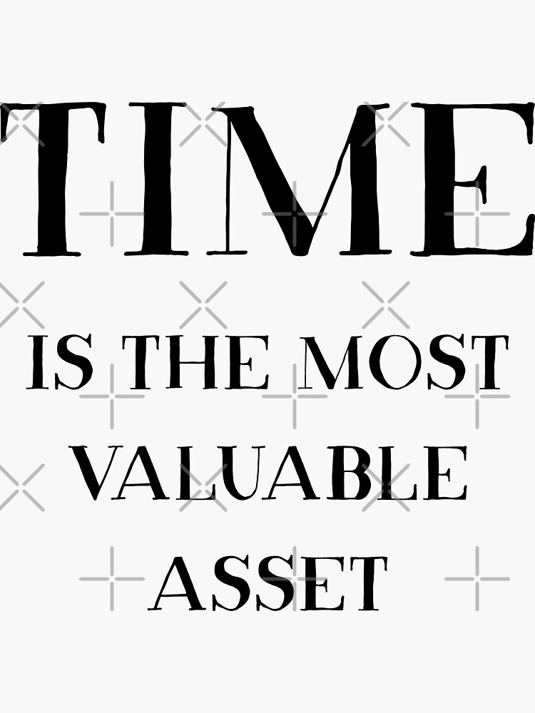 Artwork view, Time is the most valuable asset (Inverted) designed and sold by inspire-gifts