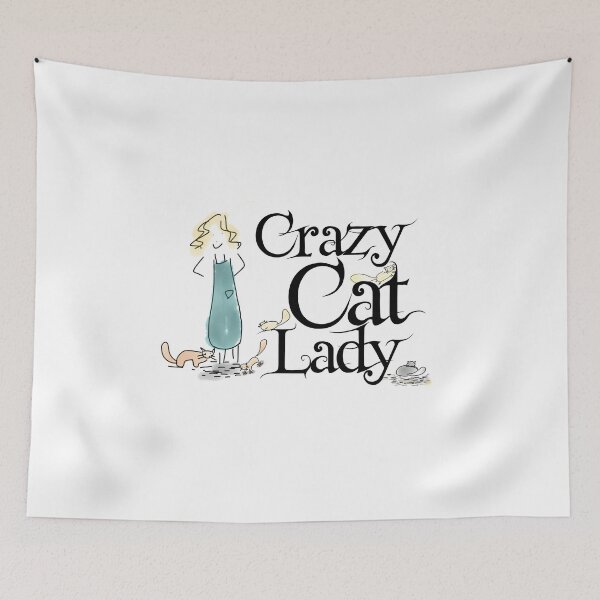 Item preview, Crazy Cat Lady Funny Warning designed and sold by k0rry.