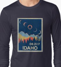 VINTAGE IDAHO SOLAR ECLIPSE 2017 SHIRT Long Sleeve T-Shirt