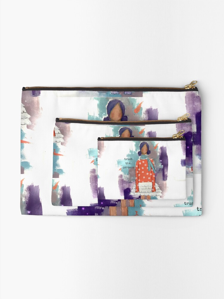 Alternate view of Trust The Process Zipper Pouch