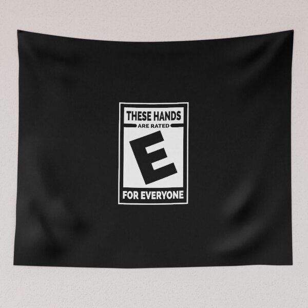 Item preview, E rated Hands Classic T Shirt designed and sold by Mosrbert100.