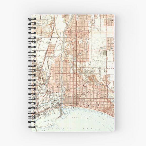 Item preview, Vintage Map of Long Beach California (1949) designed and sold by BravuraMedia.