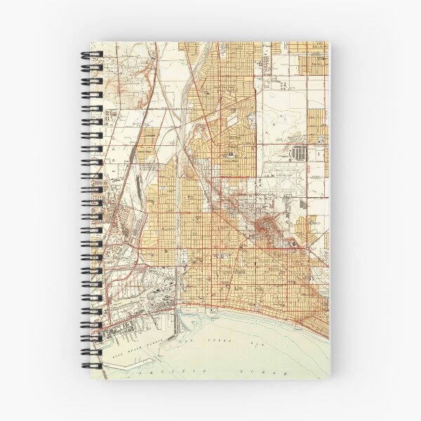Item preview, Vintage Map of Long Beach California (1949) 2 designed and sold by BravuraMedia.
