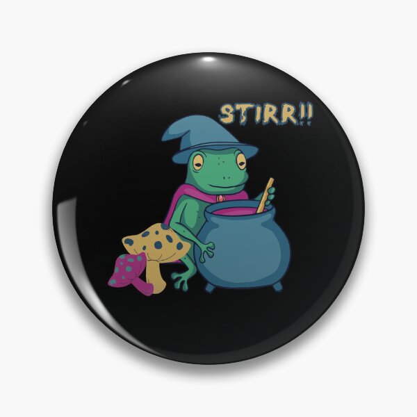 Item preview, HALLOWEEN FROG WITCH STIRRING - SCARY HALLOWEEN  designed and sold by Kimirina.
