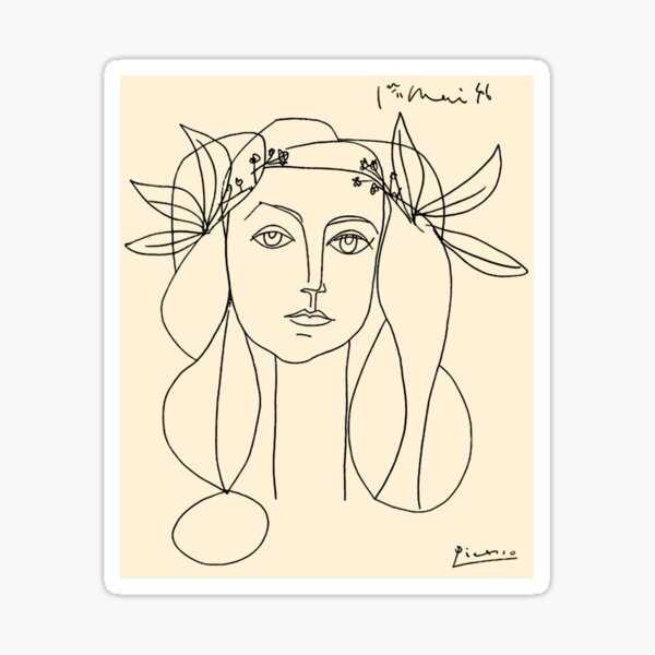 HEAD 1946 : Vintage Abstract Print Sticker