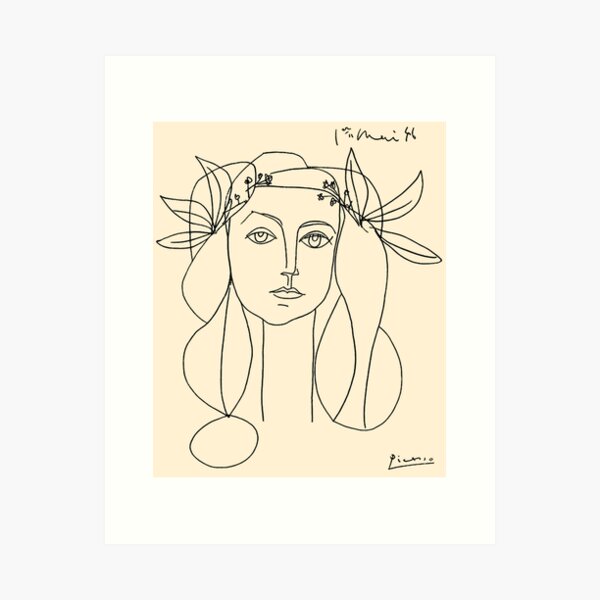 HEAD 1946 : Vintage Abstract Print Art Print