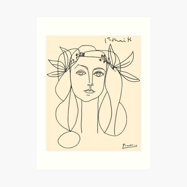 HEAD 1946 : Vintage Abstract Print Art Print