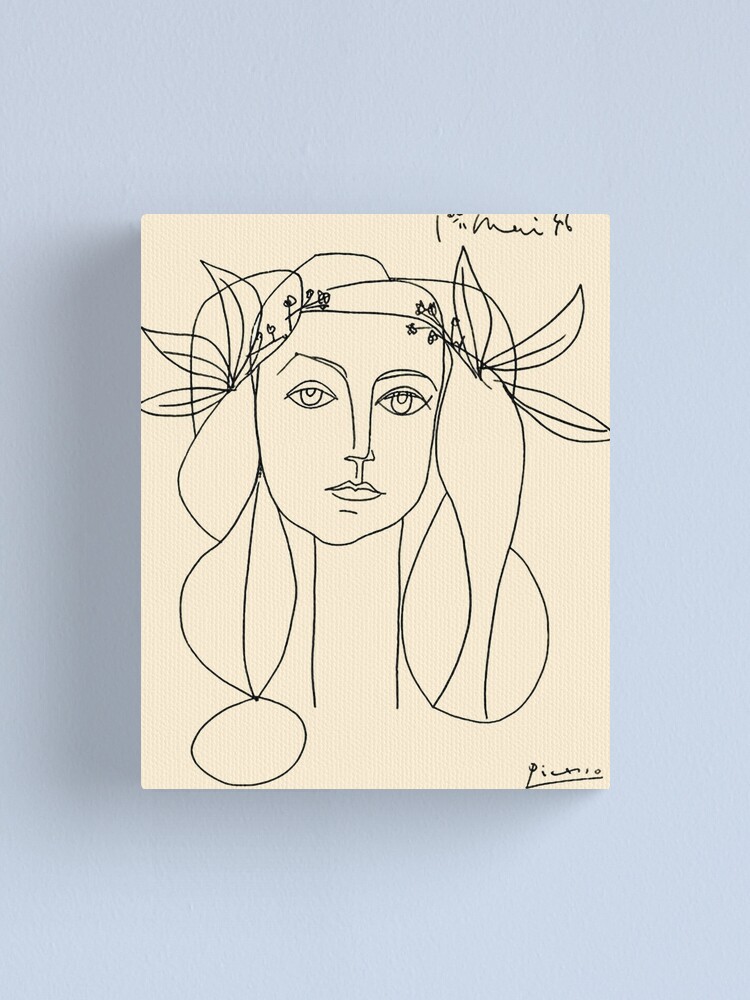 Alternate view of HEAD 1946 : Vintage Abstract Print Canvas Print