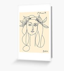 HEAD 1946 : Vintage Abstract Print Greeting Card