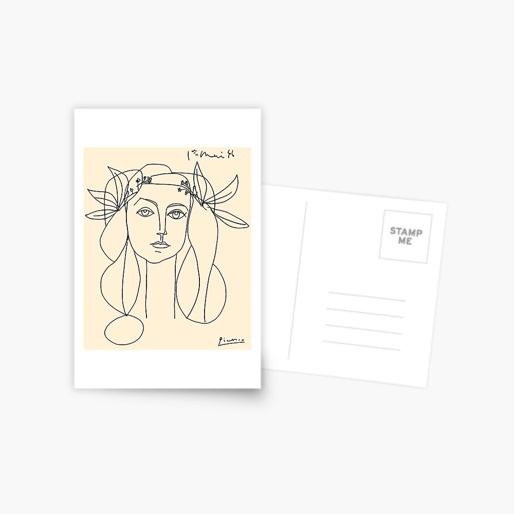 HEAD 1946 : Vintage Abstract Print Postcard