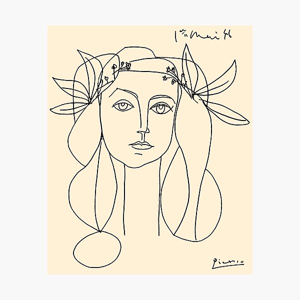 HEAD 1946 : Vintage Abstract Print Photographic Print