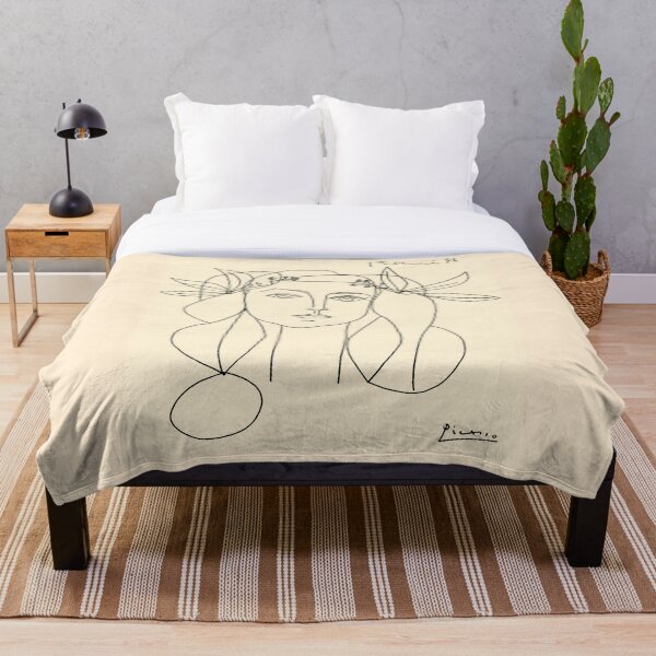 HEAD 1946 : Vintage Abstract Print Throw Blanket