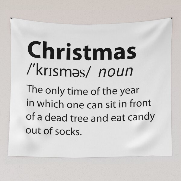 Item preview, Christmas Funny Dictionary Definition designed and sold by TravelScientist.