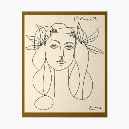 HEAD 1946 : Vintage Abstract Print Art Board Print