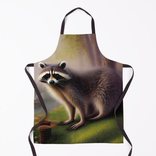Artikelvorschau, Raccoon Fantasy Scene Art AI generierte Kunstwerke entworfen und verkauft von RaccoonUprising.