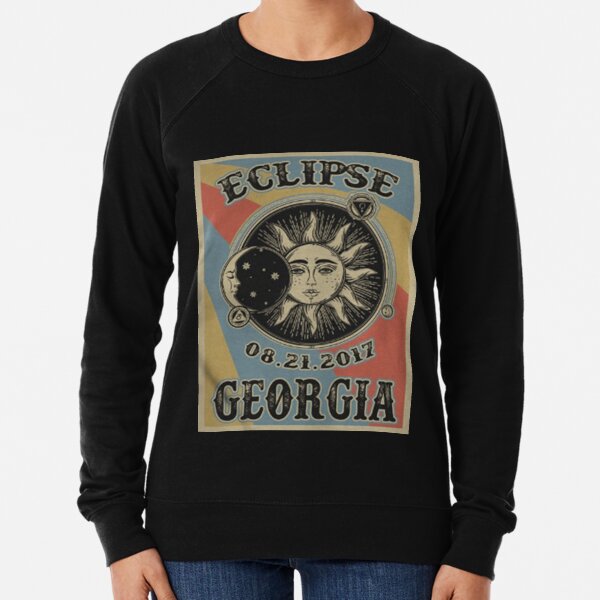 VINTAGE GEORGIA SOLAR ECLIPSE 2017 SHIRT Lightweight Sweatshirt