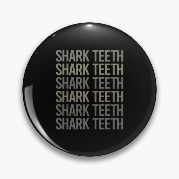 Item preview, Gray Text Art Shark Teeth designed and sold by TartSpiderWeb.
