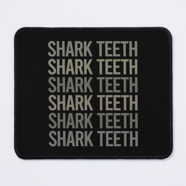 Item preview, Gray Text Art Shark Teeth designed and sold by TartSpiderWeb.