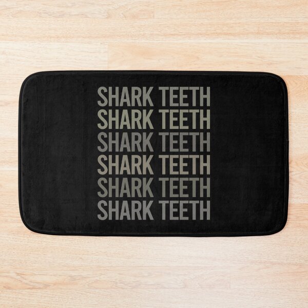 Item preview, Gray Text Art Shark Teeth designed and sold by TartSpiderWeb.