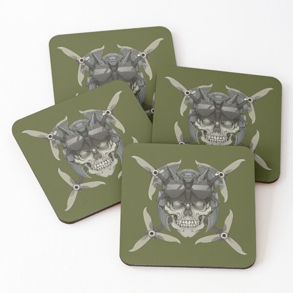 Item preview, Drone & Skull - Khaki Version designed and sold by KwaddStore.