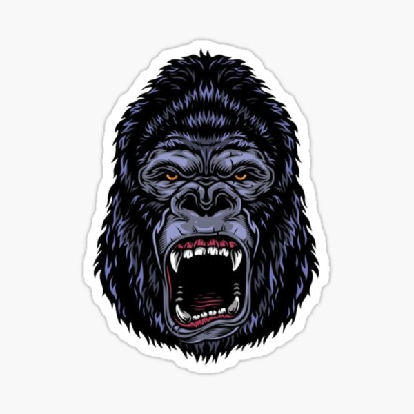 Creepy Scary Gorilla Tag Ghost Sticker for Sale by ContTraders