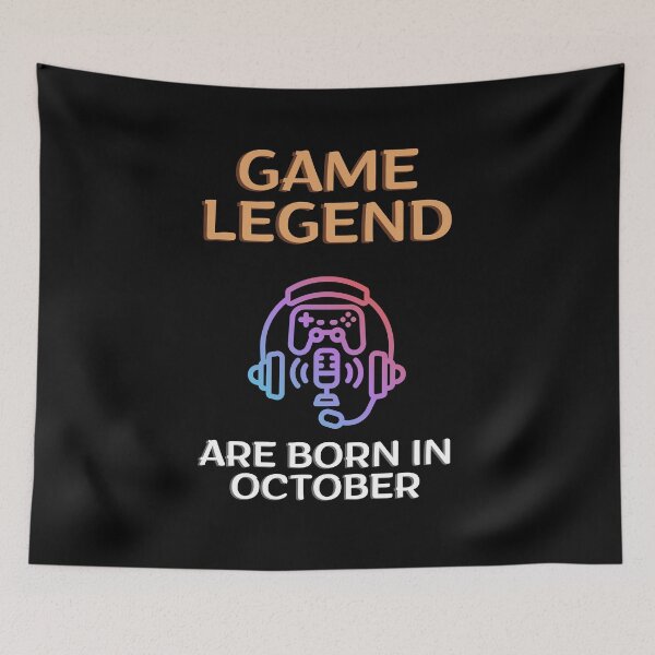 Item preview, Game legend - Born in October - BW designed and sold by Nemesiscrowd.