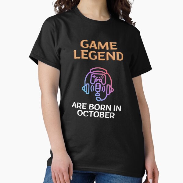 Item preview, Game legend - Born in October - BW designed and sold by Nemesiscrowd.