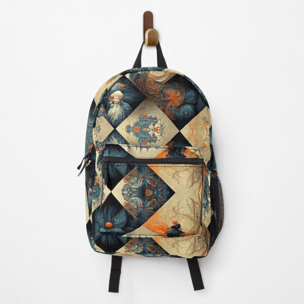 Item preview, Modern Victorian Diamond Checker Board Floral Fractal Motif designed and sold by MysticAlgorithm.