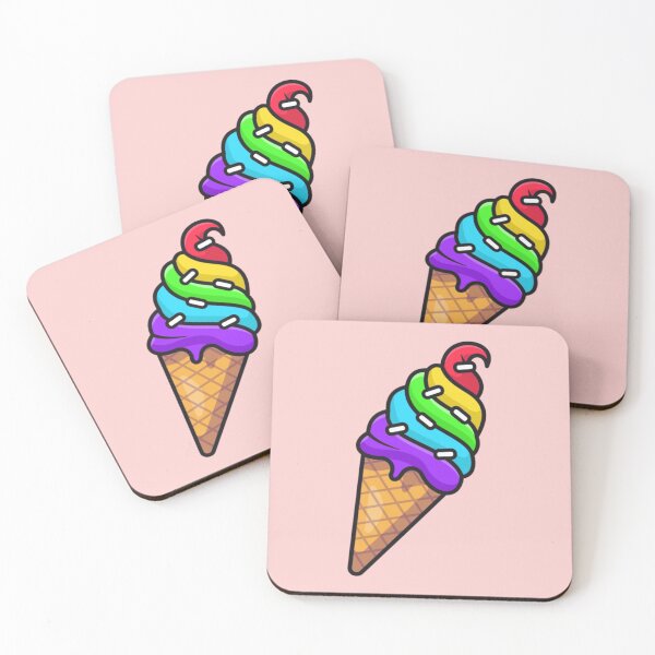 Item preview, Subtle Rainbow Pride Flag Ice Cream designed and sold by everything4eva.