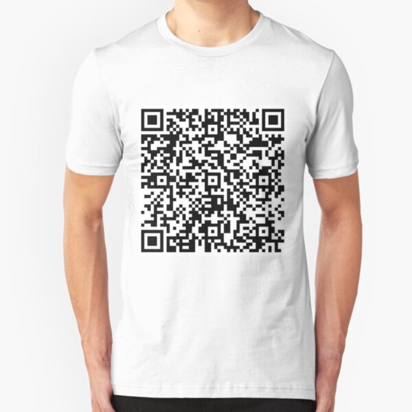 Bee Movie Script QR Code Slim Fit T-Shirt