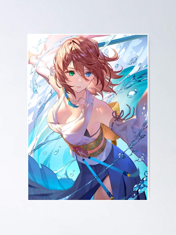 Cute Yuna (Final Fantasy X 10 FFX Series Hot Sexy Lewd Tits Boobs Magical  Anime Girl Kimono)