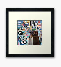 Bear in the Garden Framed Print