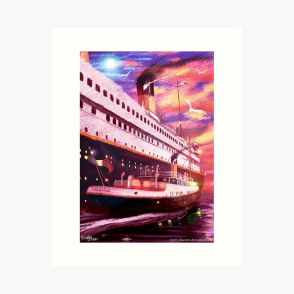 Item preview, Cherbourg | Titanic | Painting by Eliott Sontot designed and sold by Eliott Sontot.