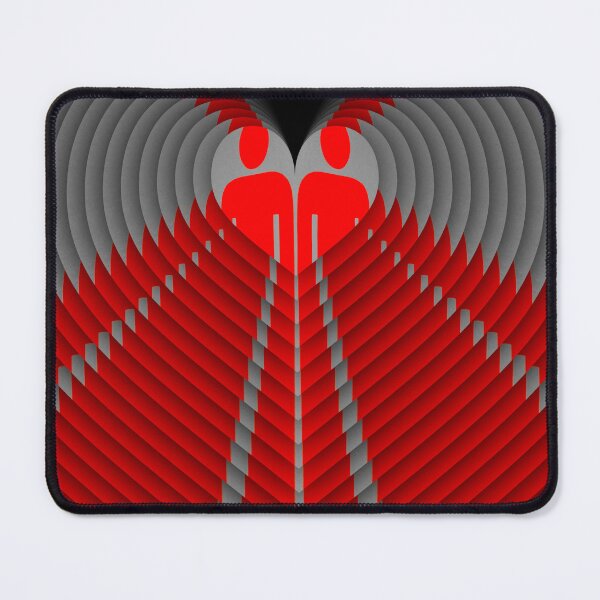 Item preview, romantic creative heart shaped concentric design style designed and sold by mister-john.