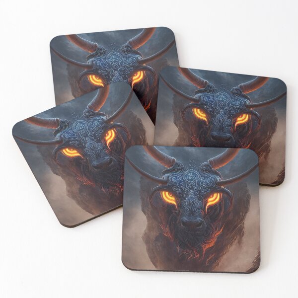 Item preview,  Demonic bull with glowing eyes designed and sold by ThunderSlayer.