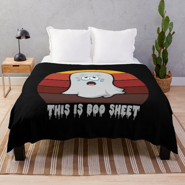 Item preview, This Is Boo Sheet Funny Halloween Design designed and sold by RaybenMedia.