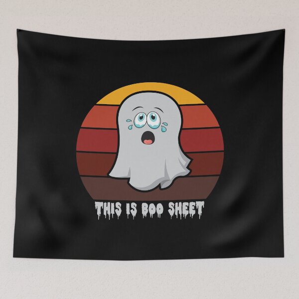 Item preview, This Is Boo Sheet Funny Halloween Design designed and sold by RaybenMedia.