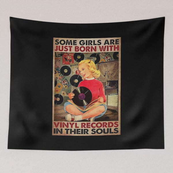 Item preview, Some girls are just born with vinyl records in their souls designed and sold by ALISONABBOTTAU.