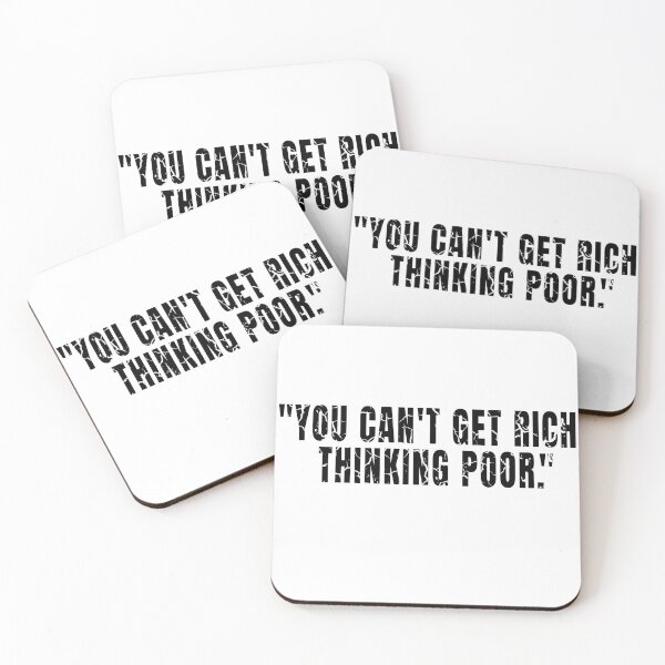 Item preview, You Can't Get Rich Thinking Poor distressed 2 designed and sold by KingsManKind.