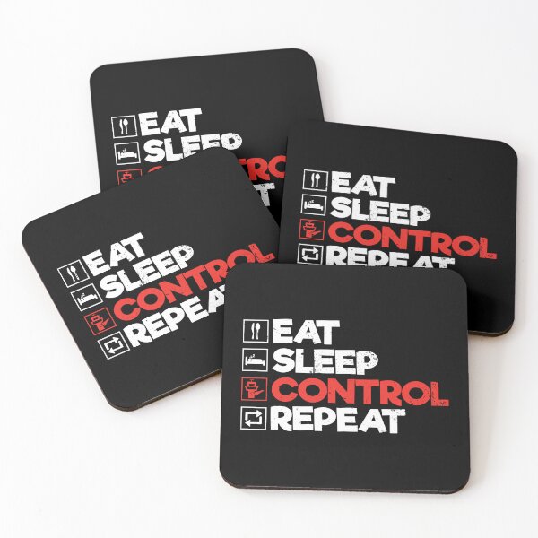 Item preview, Eat Sleep Control Repeat: ATC Funny Air Traffic Control Gift designed and sold by Adexyl.