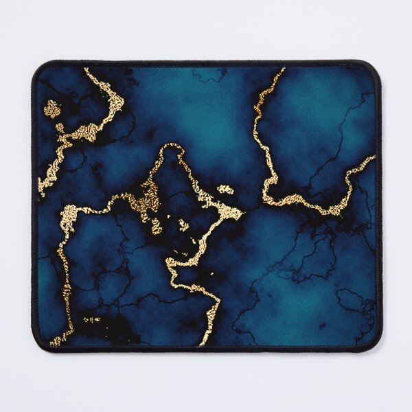 Item preview, Mesmerizing gold blue marble designed and sold by tee-centric.