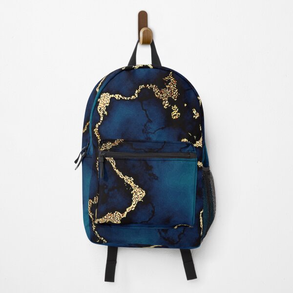 Item preview, Mesmerizing gold blue marble designed and sold by tee-centric.