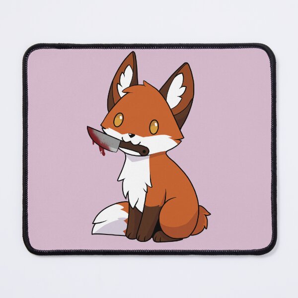 Item preview, Fox with a knife bloody designed and sold by storm-fox-art.