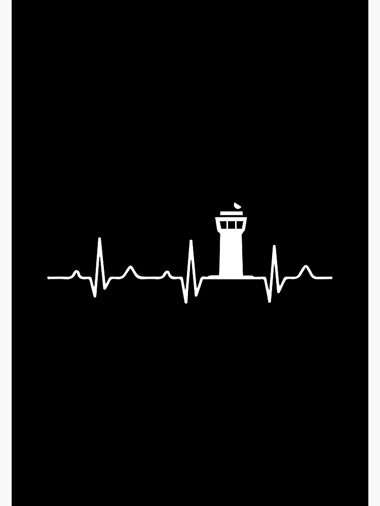 "Air Traffic Controller Control Tower Heartbeat EKG Heart Rate ATC Funny Air Traffic Control